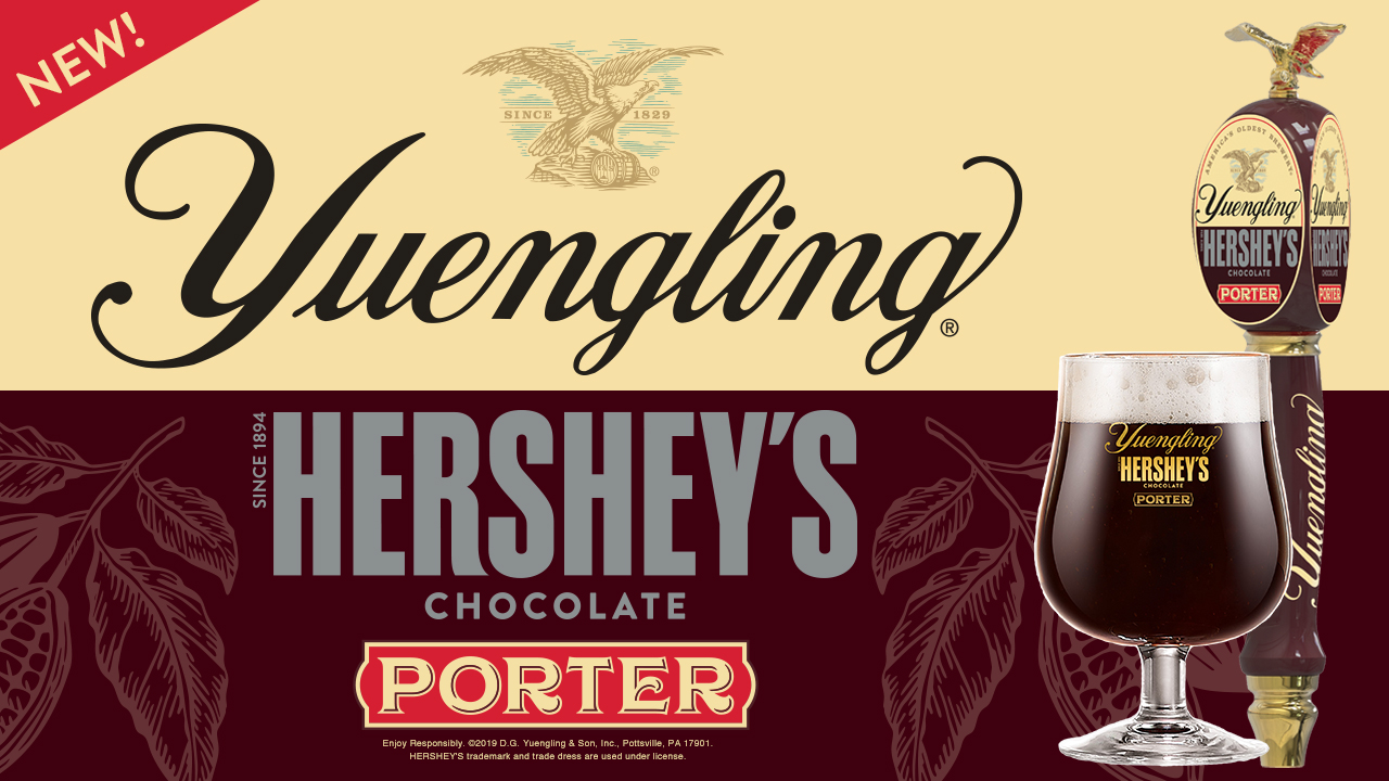 FirstEver Yuengling HERSHEY’S Chocolate Porter to Launch Yuengling